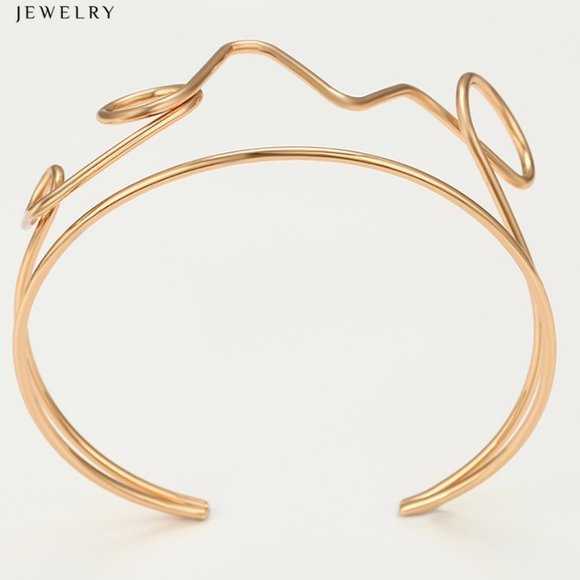 Stunning "LOVE" 18KGP Bangle Bracelet - Picture 3 of 11